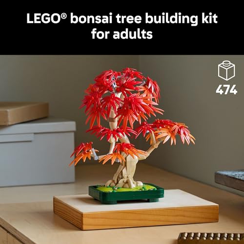New LEGO Botanicals Japanese Red Maple Bonsai Tree Building Kit (10348) - Kidsy
