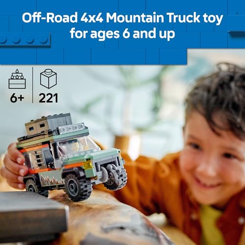 New LEGO City Off - Road 4x4 Mountain Truck Building Toy Set (60447) - Kidsy