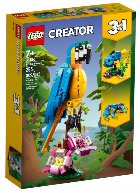 New LEGO Creator 3 in 1 Exotic Parrot (31136) - Kidsy
