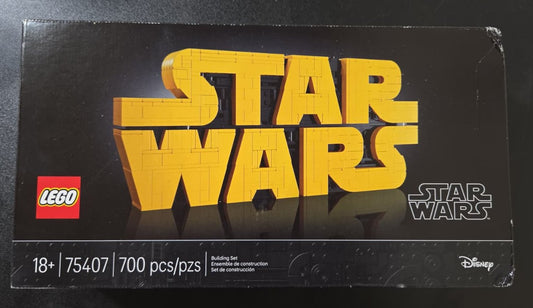 New LEGO Star Wars Brick - Built Star Wars Logo Building Blocks (75407) - Kidsy