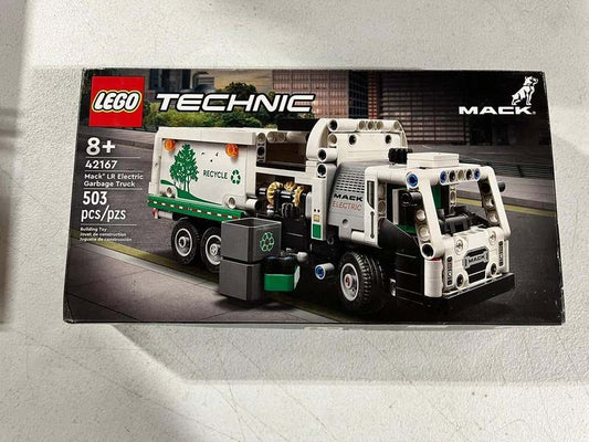 New LEGO Technic Mack LR Electric Garbage Truck Toy (42167) - Kidsy
