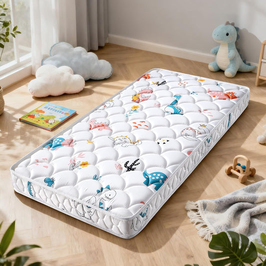 New Letmxiu Premium 5" Crib and Toddler Mattress ( Dinosaur party, 52" X 27.6" X 5") - Kidsy