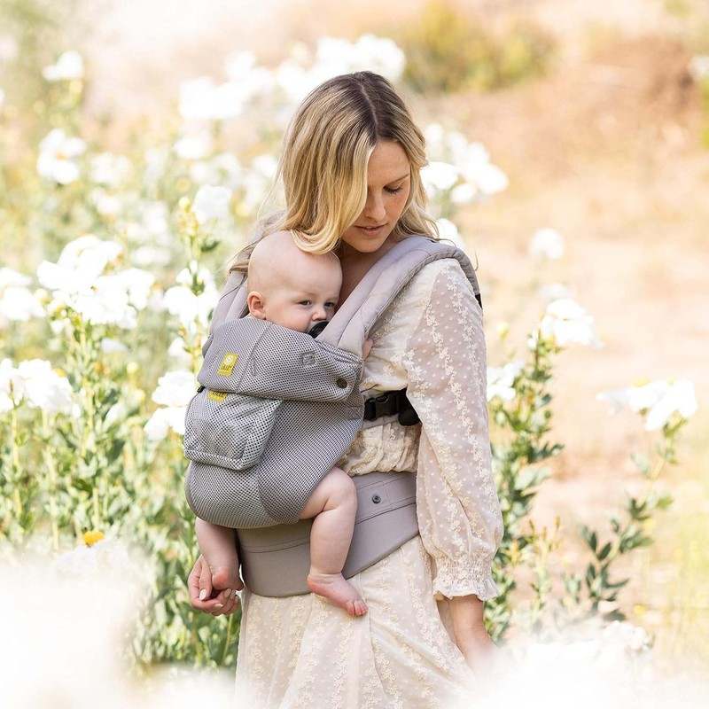 New LÍLLÉbaby Complete Airflow Ergonomic 6 - in - 1 Baby Carrier with Lumbar Support (7 - 45 Pounds | Silver) - Kidsy