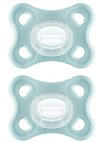 New MAM Comfort Pacifiers, Newborn Pacifiers (2 Pack), (Ice Water) - Kidsy