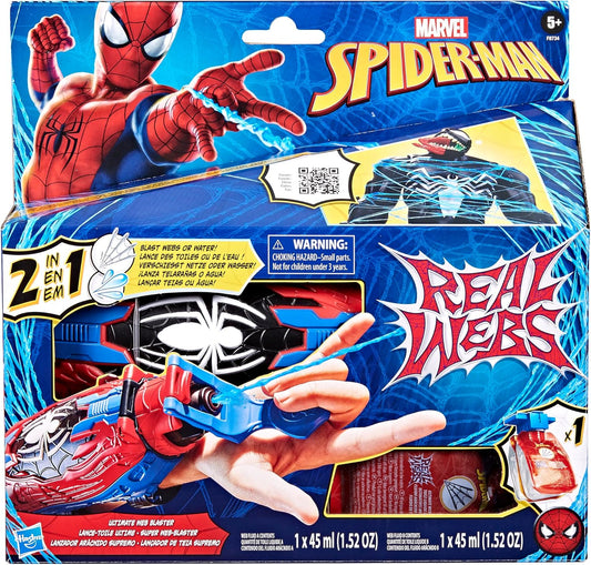 New Marvel Spider - Man Real Webs Ultimate Web Blaster 2 - in - 1 Toy - Kidsy
