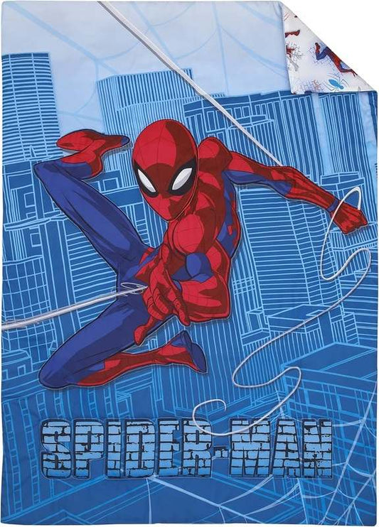 New Marvel Spiderman Wall Crawler 4 - Piece Toddler Bed Set - Kidsy
