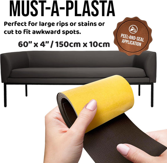 New MASTAPLASTA Self - Adhesive Leather Repair Tape - 60 × 4 Inch (Tan) - Kidsy