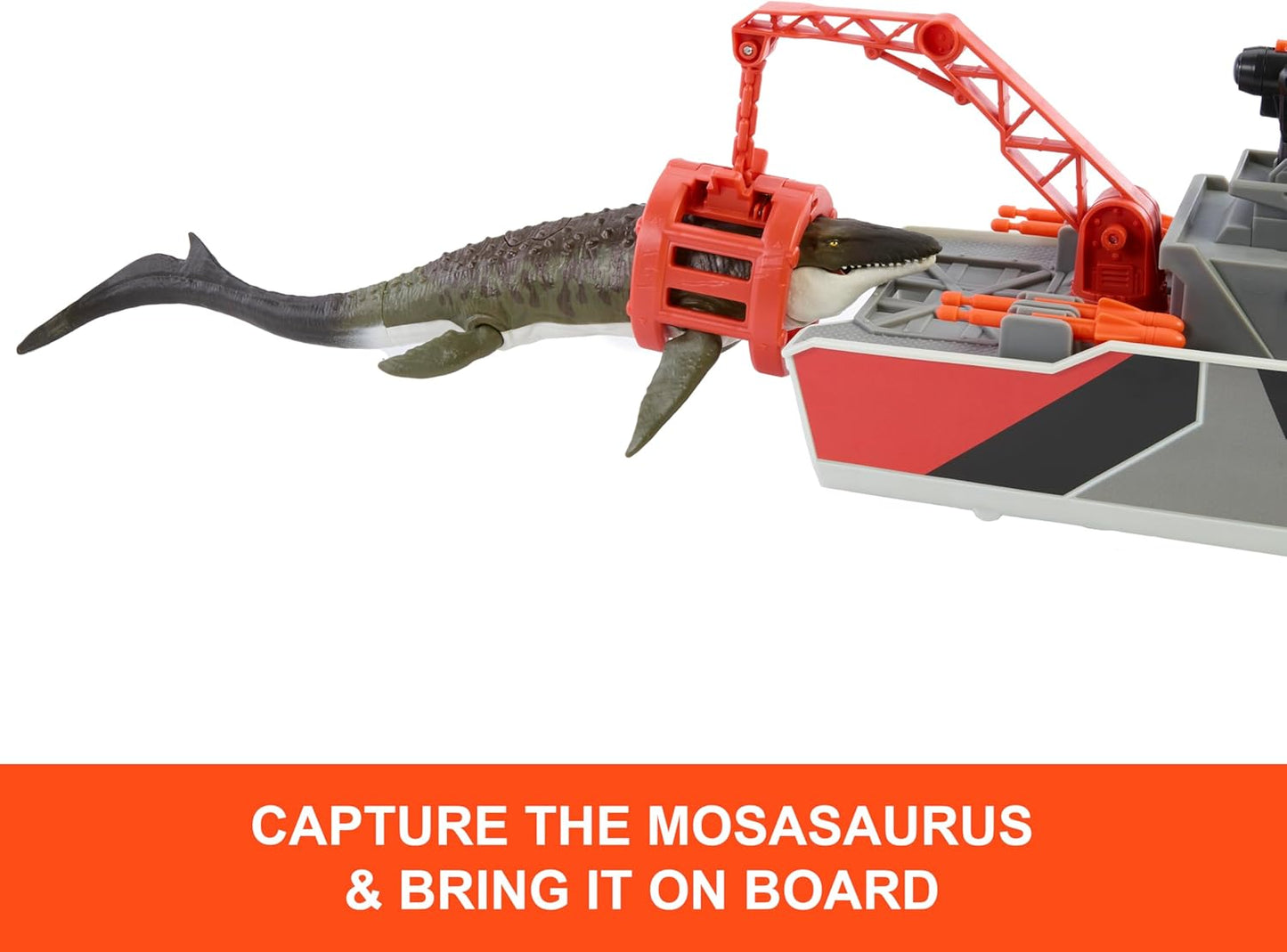 New Matchbox Jurassic World Dino Boat & Mosasaurus Playset - Kidsy