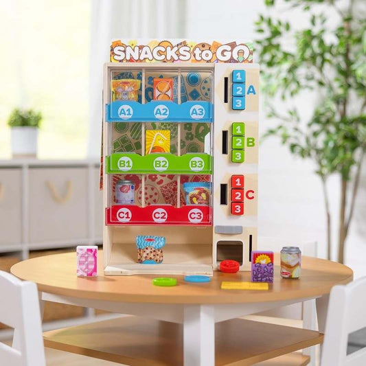 New Melissa & Doug Sort - Stock - Select Wooden Vending Machine Play Food Toy - Kidsy