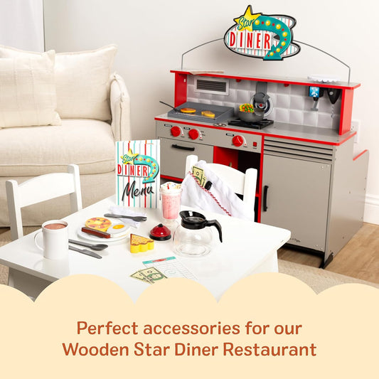 New Melissa & Doug Star Diner 41 - Piece Play Kitchen Set - Kidsy