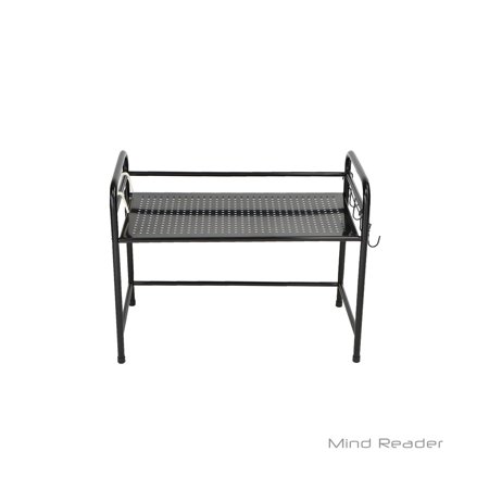 New Mind Reader Metal Kitchen Shelf, Black (1TCOUMIC - BLK) - Kidsy