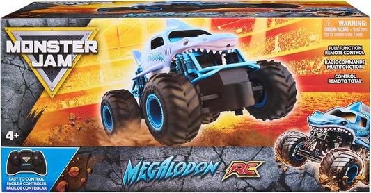 New Monster Jam, Official Megalodon Remote Control Monster Truck (Megalodon) - Kidsy
