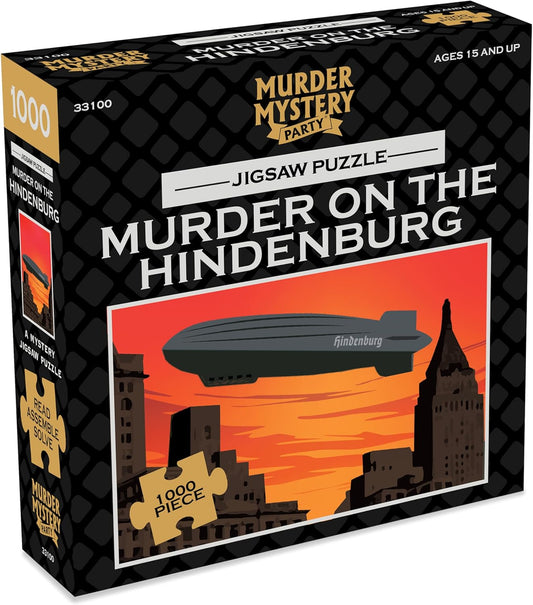 New Murder Mystery Party Murder on the Hindenburg Jigsaw Puzzle (1000 Pieces) - Kidsy