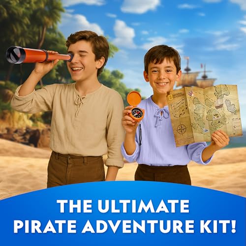 New National Geographic Pirate Adventure Activity Kit STEM Toy Set - Kidsy