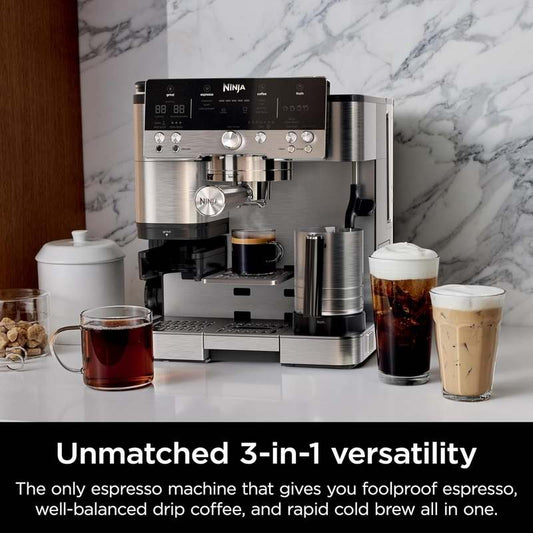 New Ninja Luxe Café Premier Series 3 - in - 1 Espresso, Coffee and Cold Brew Machine - Kidsy