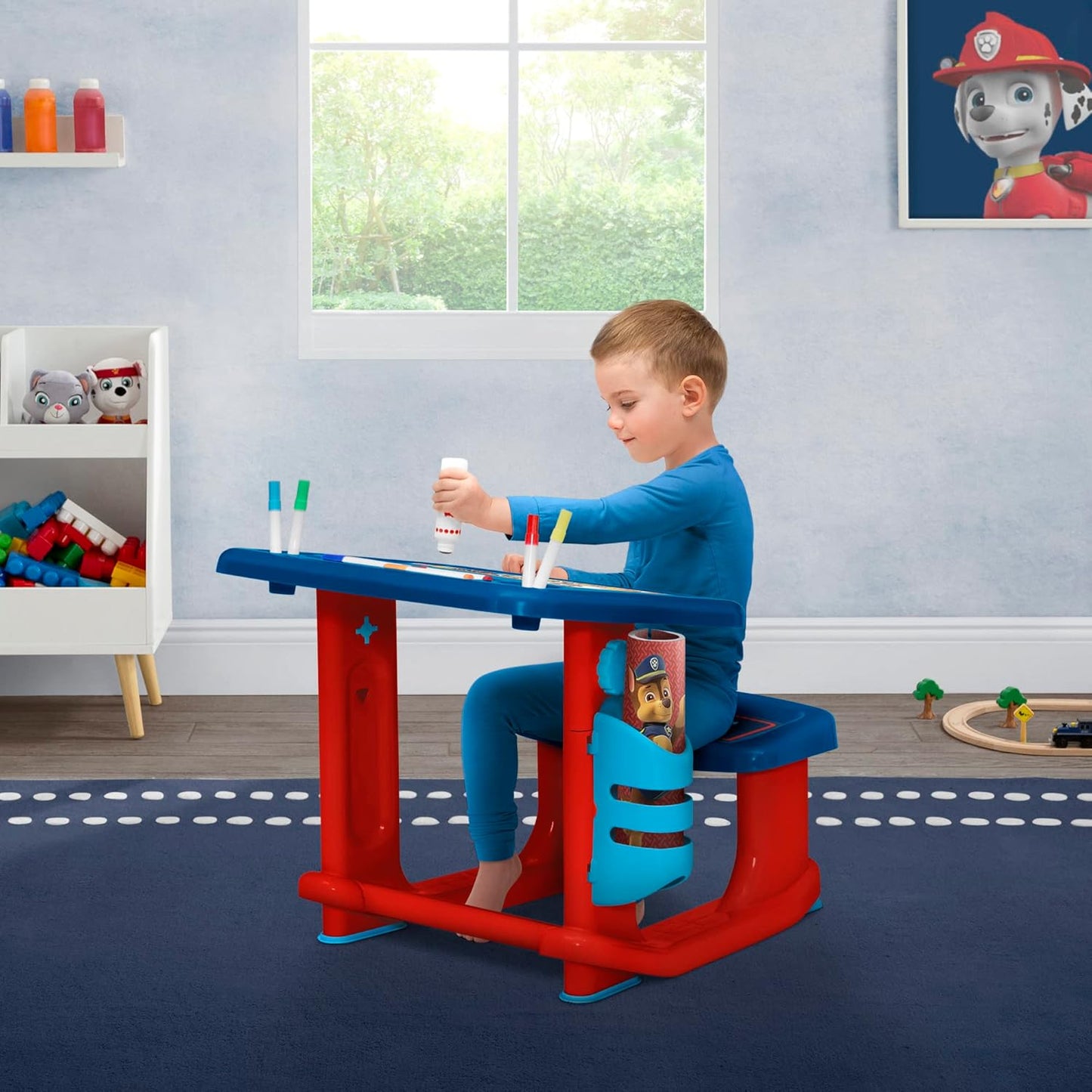 New PAW Patrol Draw and Play Desk by Delta Children (Blue) - Kidsy