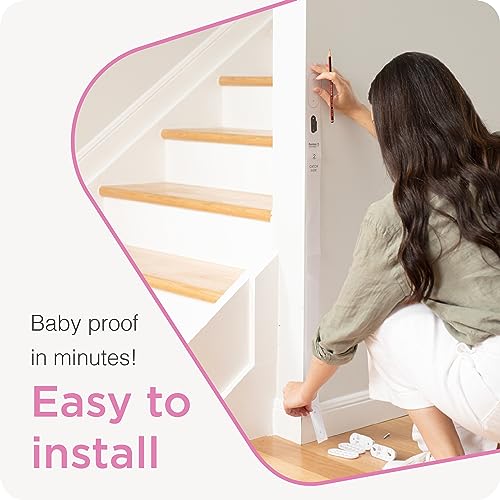 New Perma Retractable Baby Gate 55"W x 33"H (Black) - Kidsy