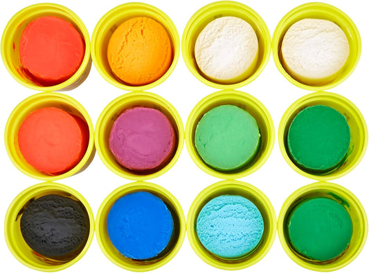 New Play - Doh Jewel Colors 12 Pack 4 Ounce Cans Modeling Compound Set - Kidsy