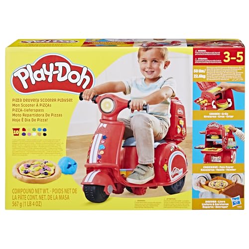 New Play - Doh Pizza Delivery Scooter Ride - On Playset - Kidsy