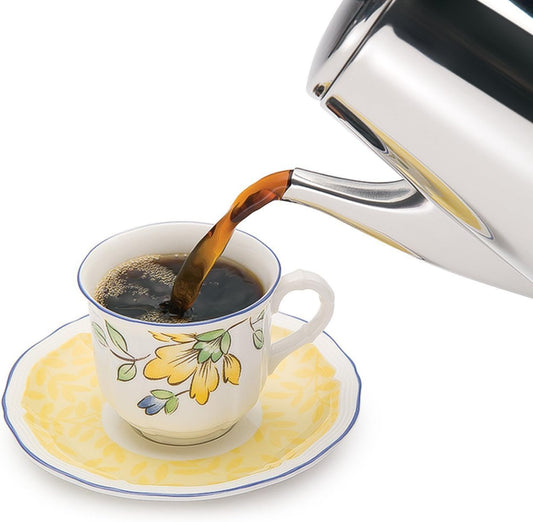 New Presto 6 - Cup Stainless - Steel Coffee Percolator (Silver) - Kidsy