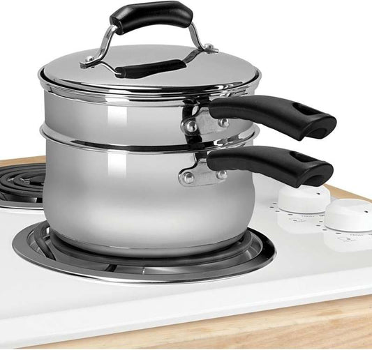 New Range Kleen 3 - Piece Sauce Pan Set, 3 Qt (Silver) - Kidsy