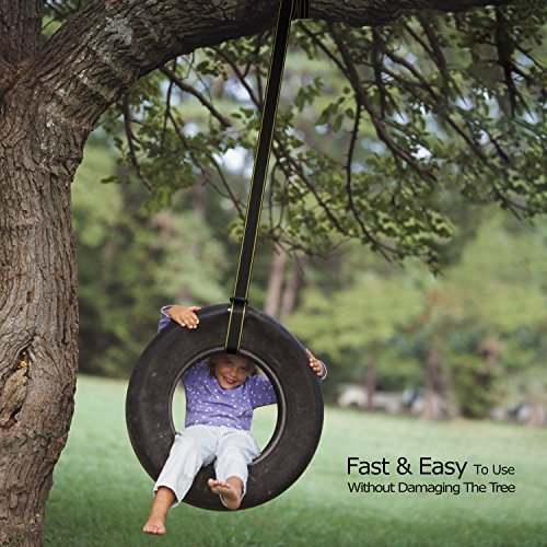 New Rhino StrapMate 10ft Tree Swing Hanging Kit – Extra Long, Holds 2800 lbs (SGS Certified) - Kidsy