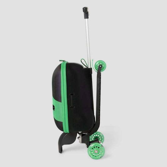 New Roll Rider Green Kids Scooter Suitcase - Kidsy