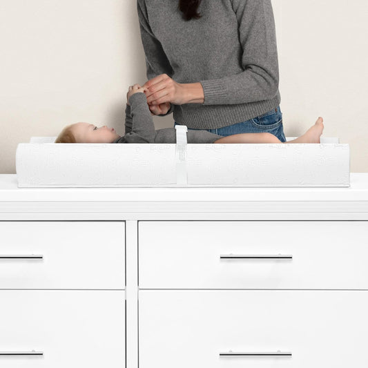 New Serta Foam Contoured Changing Pad with Waterproof Cover (White) - Kidsy