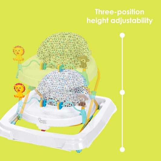 New Smart Steps Trend Activity Walker (Zoo - ometry White) - Kidsy