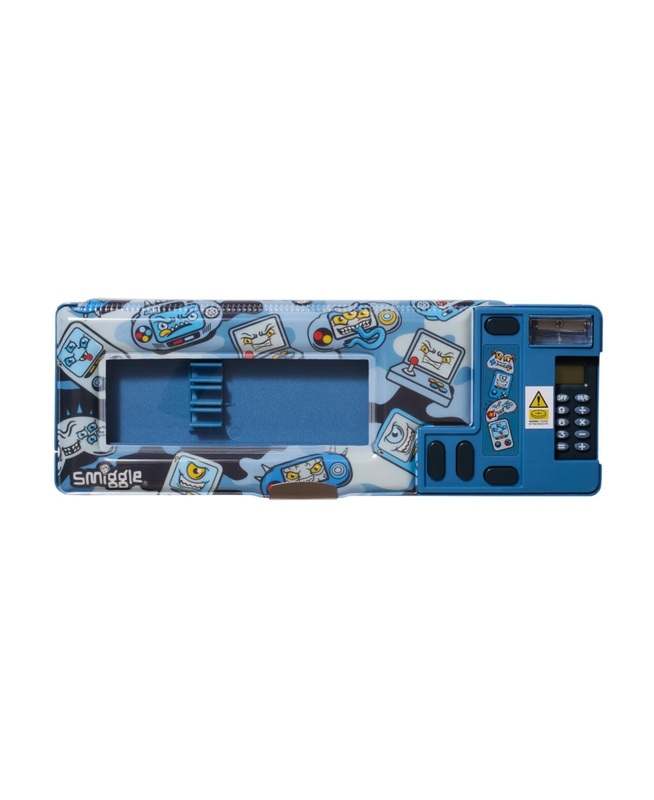 New Smiggle Big Boys Pencil Case Pop Out W Away (Blue) - Kidsy