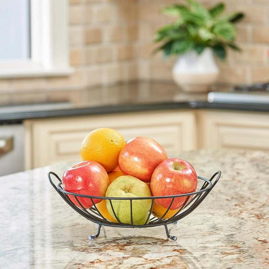 New Spectrum Yumi Arched Fruit Bowl Server (Black) - Kidsy