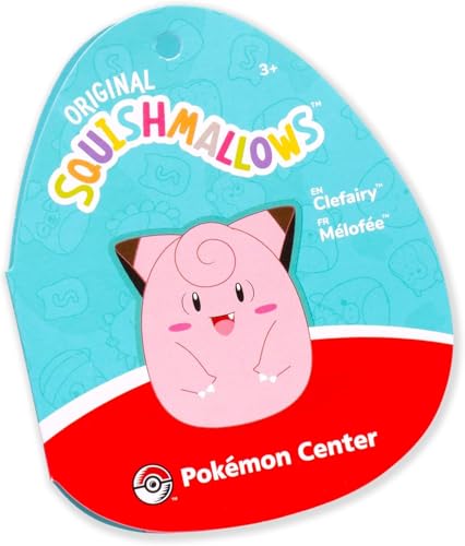 New Squishmallows Pokémon 10" Clefairy Plush Toy - Kidsy