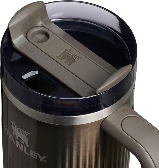 New STANLEY Quencher H2.0 Insulated Tumbler (Fluted Gunmetal Shine) - Kidsy