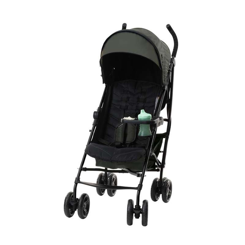 New Summer by Ingenuity Infant 3D Lite Stroller (Black/Green) - Kidsy