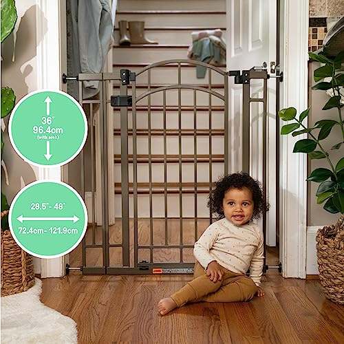 New Summer Infant Multi-Use Decorative Safety Gate 28.5'-48' Wide, 36' Tall (Bronze) - Kidsy