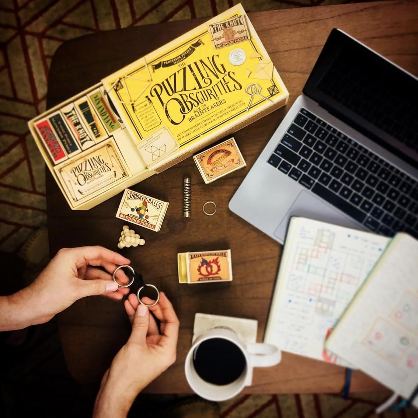 New The Obscurities Box of Brain Teasers | 10 Matchbox Puzzles & 50 Challenges - Kidsy