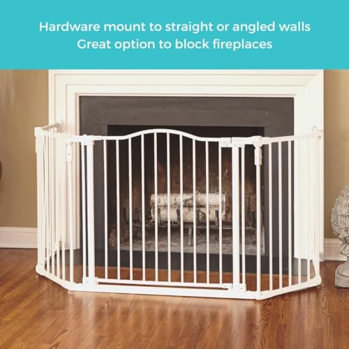 New Toddleroo 72" Deluxe Décor Baby Gate (Warm White) - Kidsy