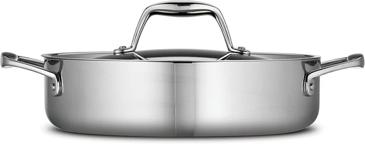 New Tramontina Signature Tri - Ply Clad Stainless Steel 3 - Quart Braiser Pan with Lid - Kidsy