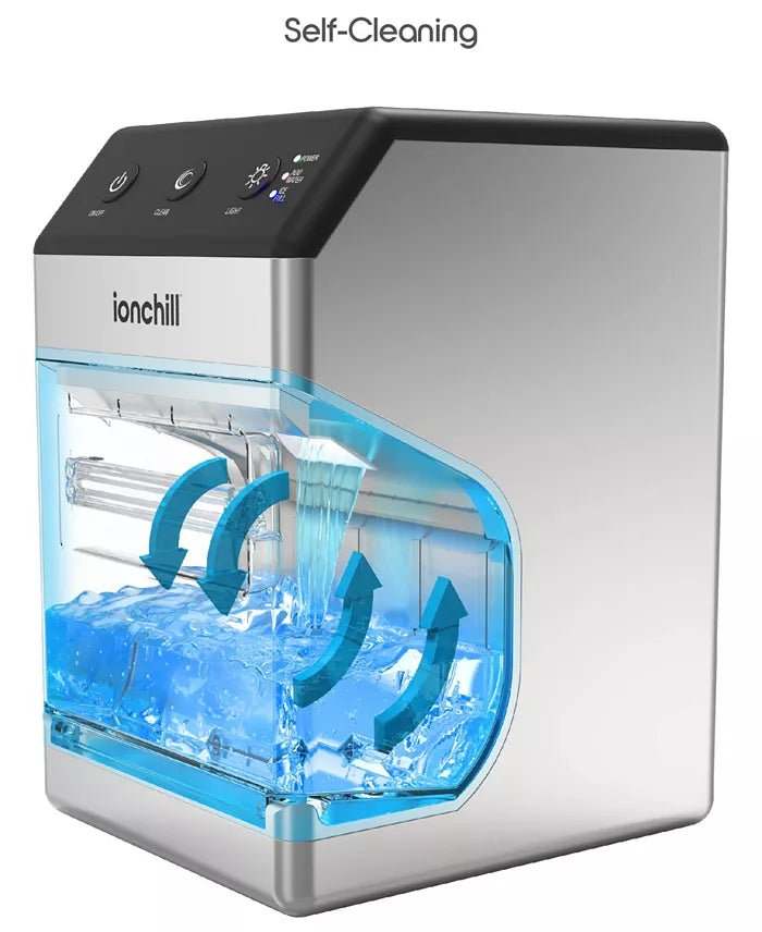 New Tzumi IonChill QuickCube Nugget Ice Maker (Silver) - Kidsy