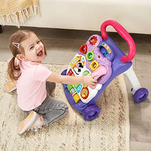 New VTech Sit - to - Stand Learning Walker Activity Toy (Lavender) - Kidsy