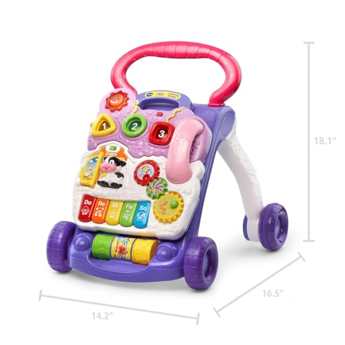 New VTech Sit - to - Stand Learning Walker Activity Toy (Lavender) - Kidsy