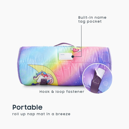 New Wake In Cloud Toddler Nap Mat - Extra Long (Unicorn Star) - Kidsy