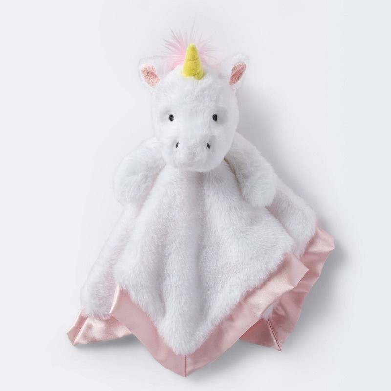 New White Unicorn Small Security Blanket (Cloud Island) - Kidsy