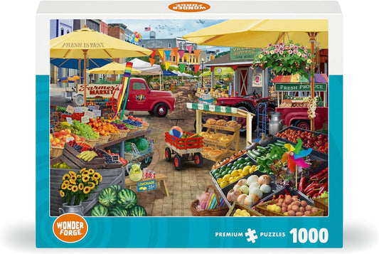 New Wonder Forge Farmer’s Market Day 1000 - Piece Jigsaw Puzzle - Kidsy