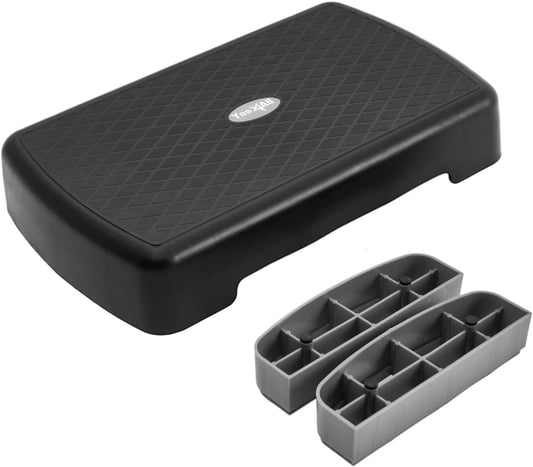 New Yes4All 18.9 - Inch Mini Aerobic Step Platform with 2 Risers (Cool Grey) - Kidsy