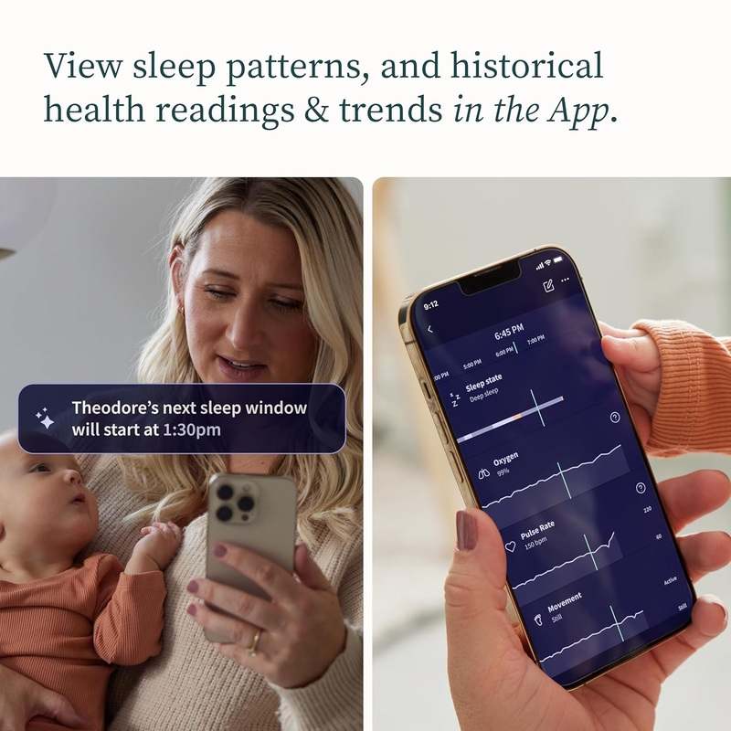 Owlet Dream Sock Smart Wearable Baby Monitor (Mint) - Kidsy