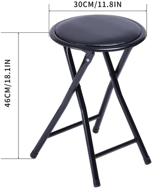 Pemberly Row Folding Chairs Set of 2 (Black) - Kidsy