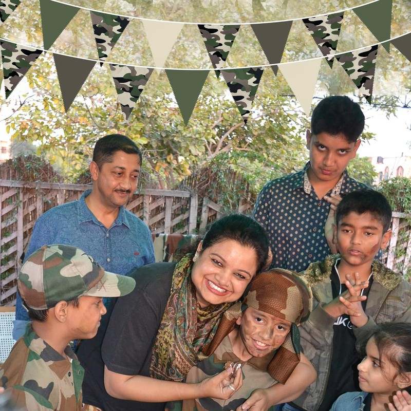 Pinkblume 32Ft Camouflage Party Decorations Green Brown (Camo) - Kidsy