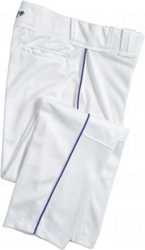 Rawlings PRO 150 Piped Baseball Pants - Adult M (White/Royal) - Kidsy