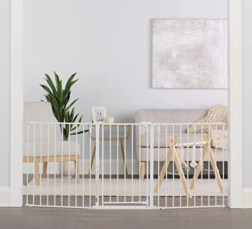 Regalo 76 Inch Super Wide Configurable Baby Gate (White) - Kidsy